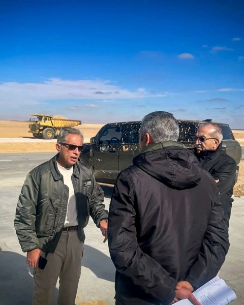 دولة حسان في موقع مشروع مدينة عمرة