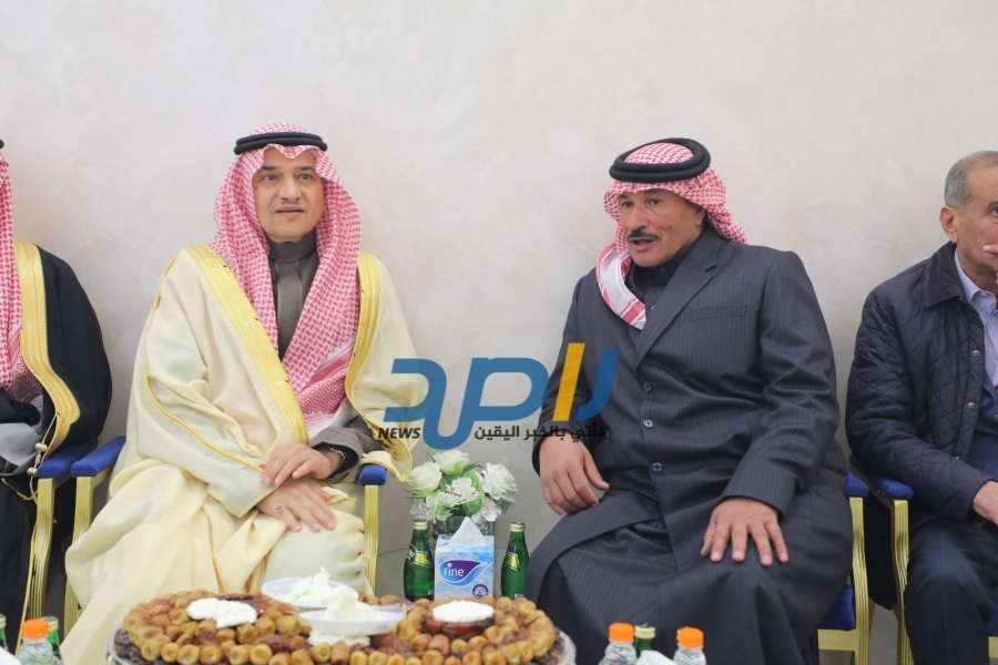 الشيخ ابو تاية يولم لـ الامير منصور بن خالد بن فرحان ال سعود (صور)