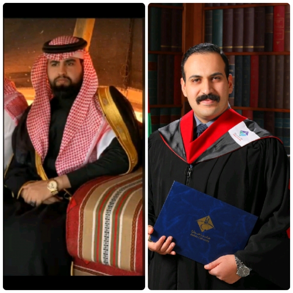 الشيخ اورنس البالي السرحان يهنىء معتز محمد ناصر السرحان