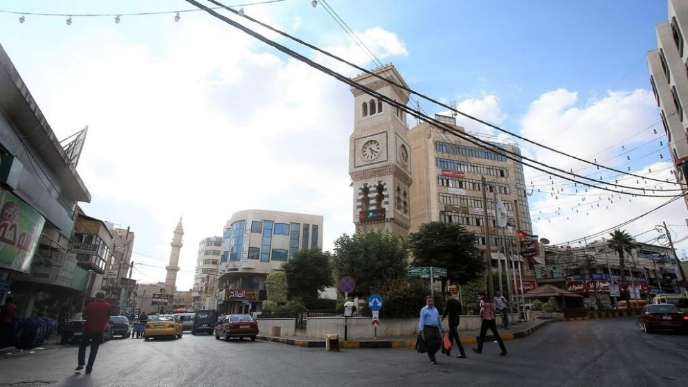 ازالة بسطات تعيق حركة المرور في اربد