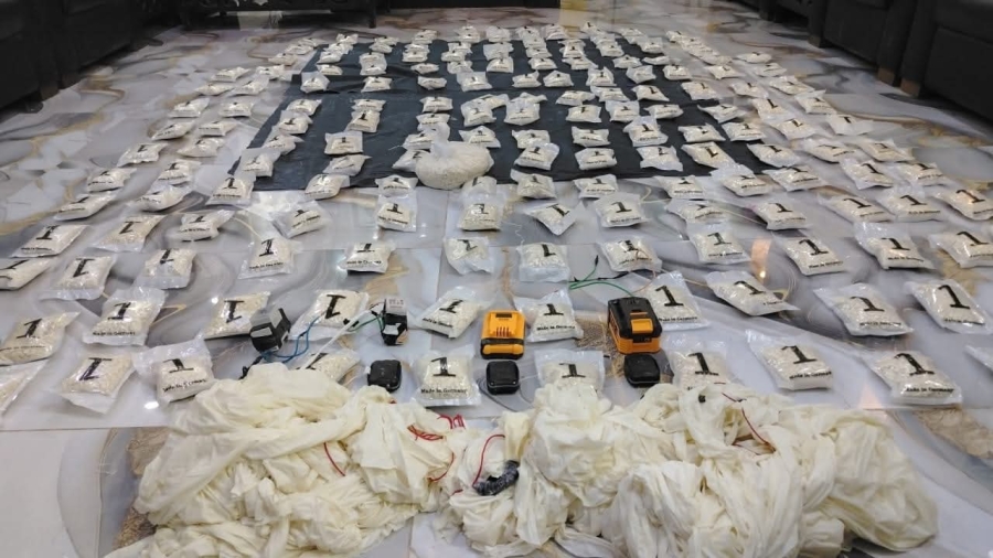 احباط محاولتي تهريب مواد مخدرة بوسطة بالونات