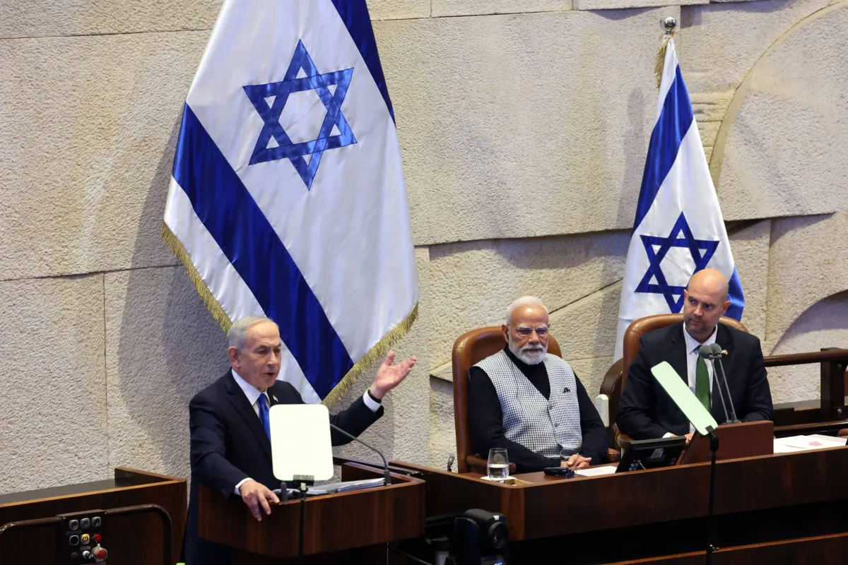 مودي يعزز علاقات الهند واسرائيل بتوقيع اتفاقيات تعاون استراتيجية