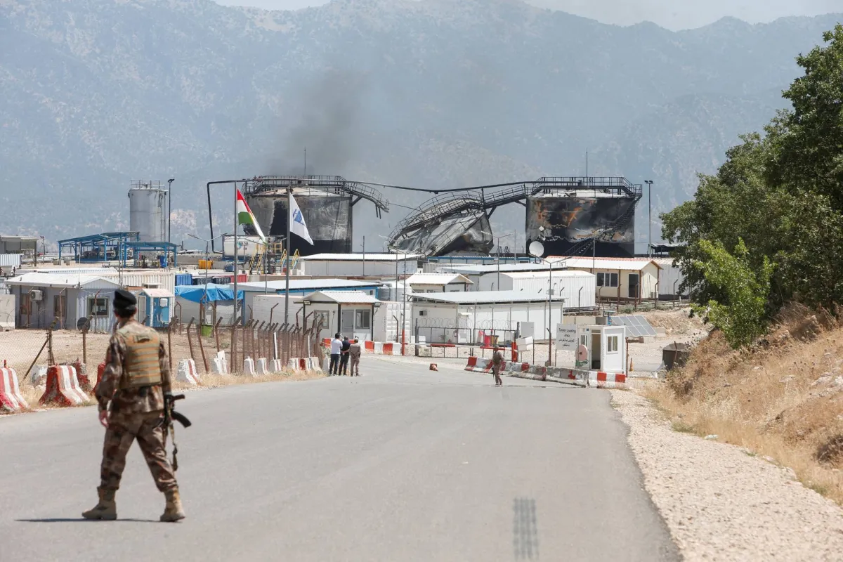 توقف انتاج النفط في حقل كردستان العراق اثر هجوم بمسيرات