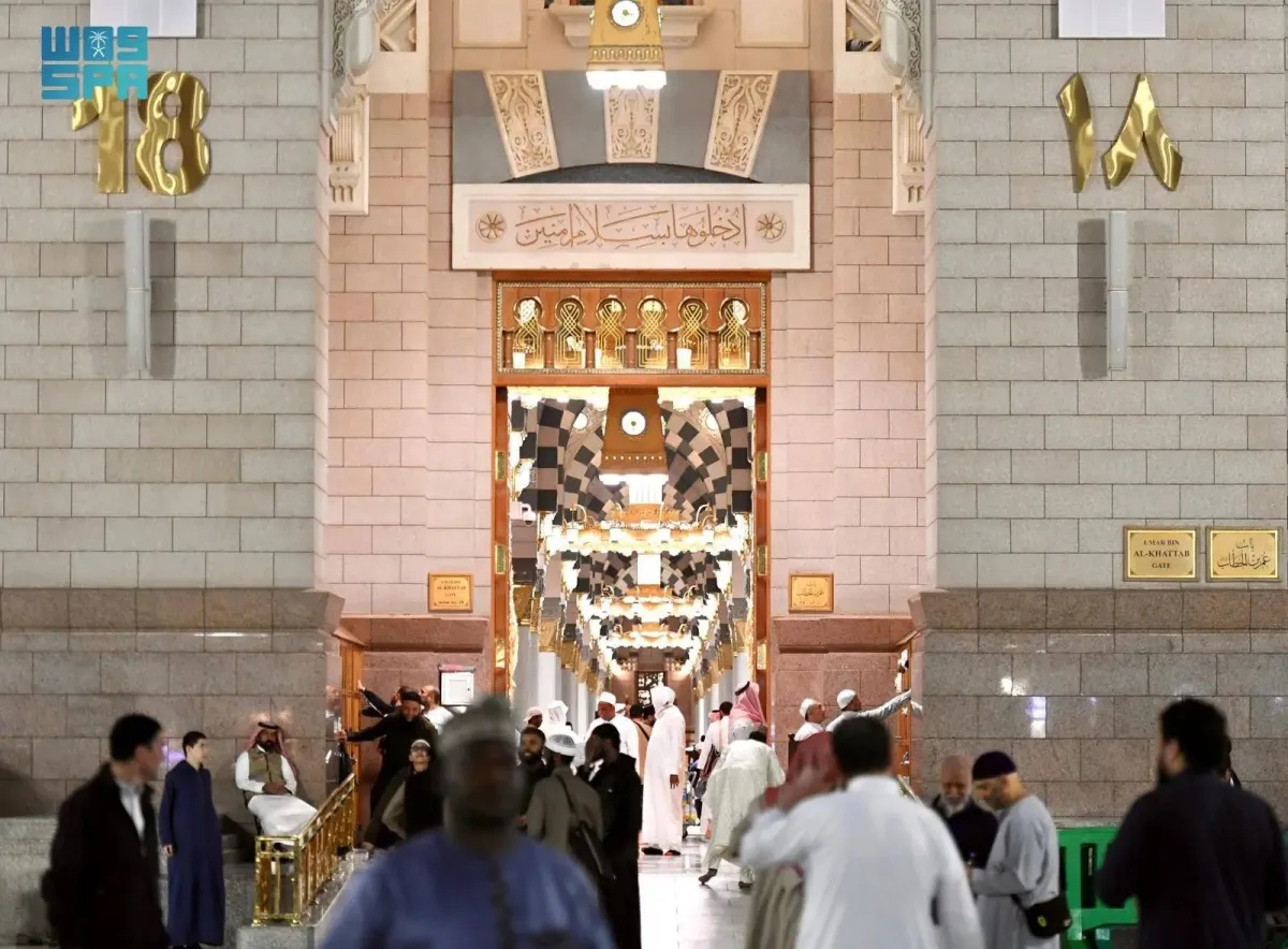 ابواب المسجد النبوي تحف فنية اسلامية