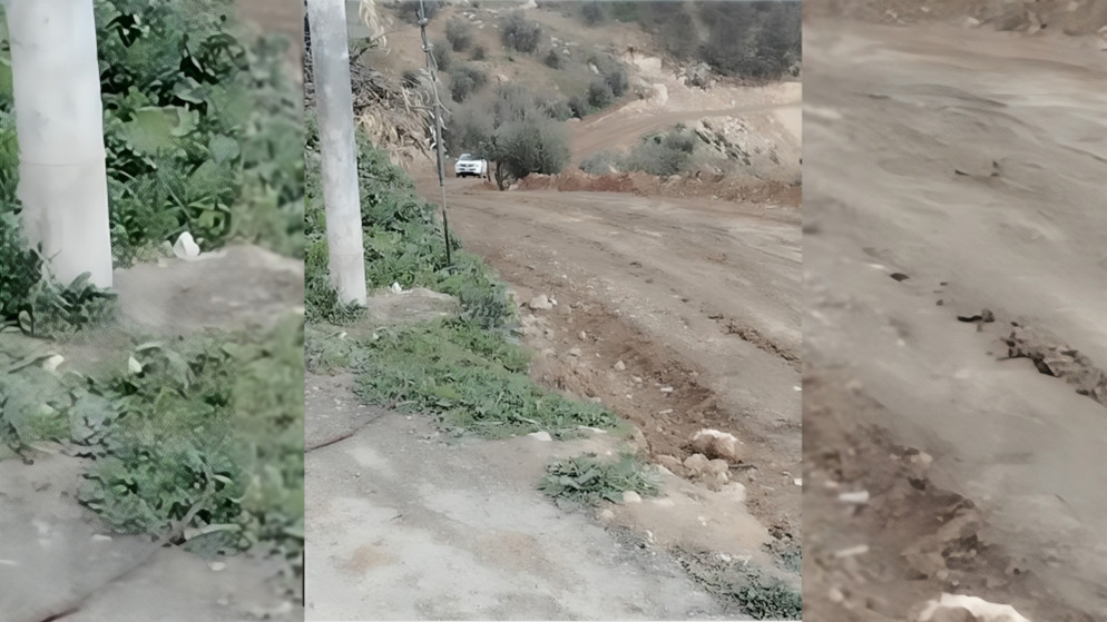 اغلاق شارع حيوي في جرش يربط الكتة والمنشية والحدادة احترازيا