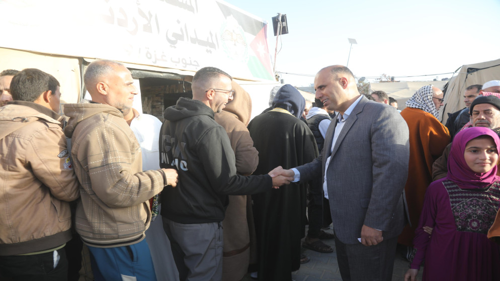 المستشفى الميداني الاردني في غزة يستقبل وفودا بمناسبة عيد الفطر