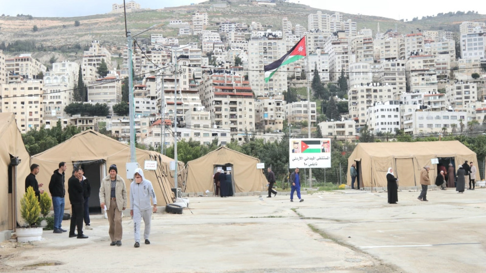 المستشفى الميداني الاردني في نابلس يباشر عمله