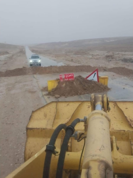 اغلاق طريق المريغة وهيدة 