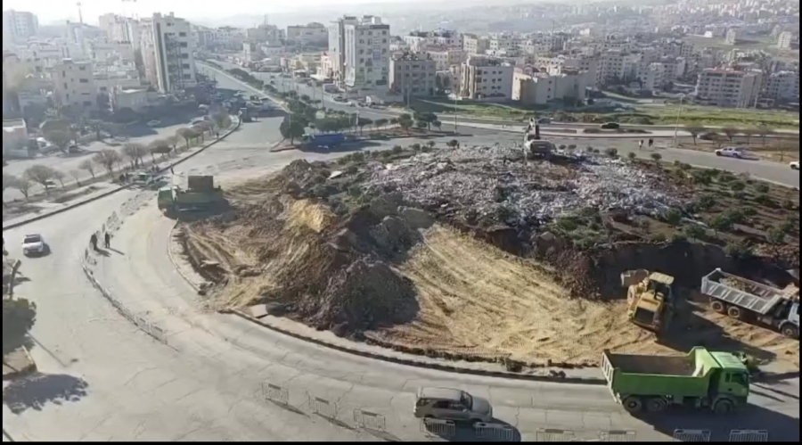 امانة عمان الكبرى : تم ازالة 