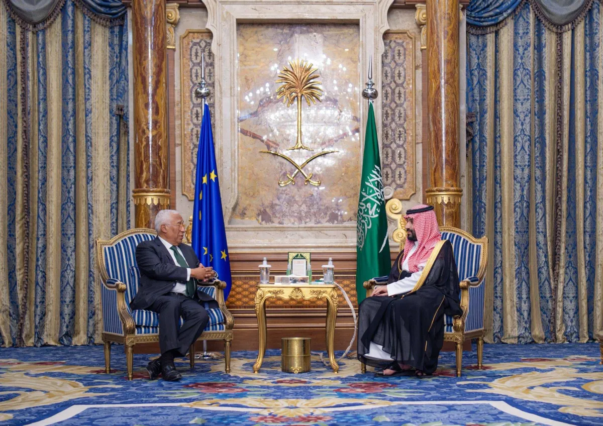 ولي العهد السعودي يبحث مع رئيس المجلس الاوروبي في جدة