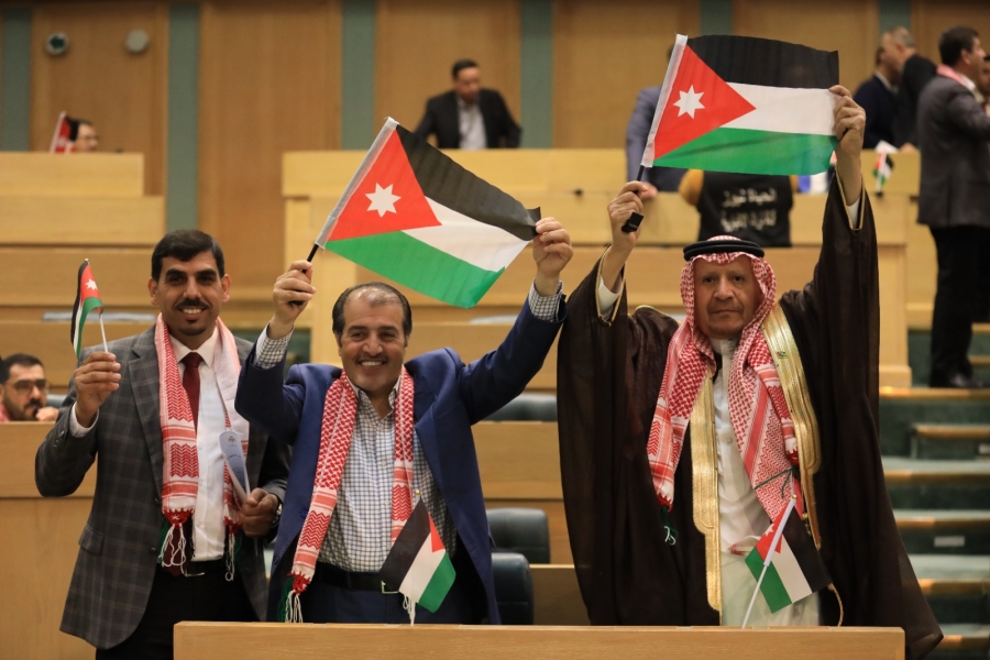 النواب بيوم العلم (صور)