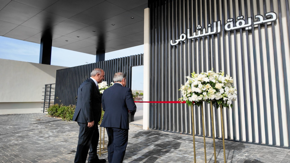 حسان يفتتح حديقة النشامى بمرج الحمام بمرافق رياضية