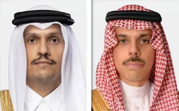 السعودية وقطر تبحثان اخر مستجدات المنطقة