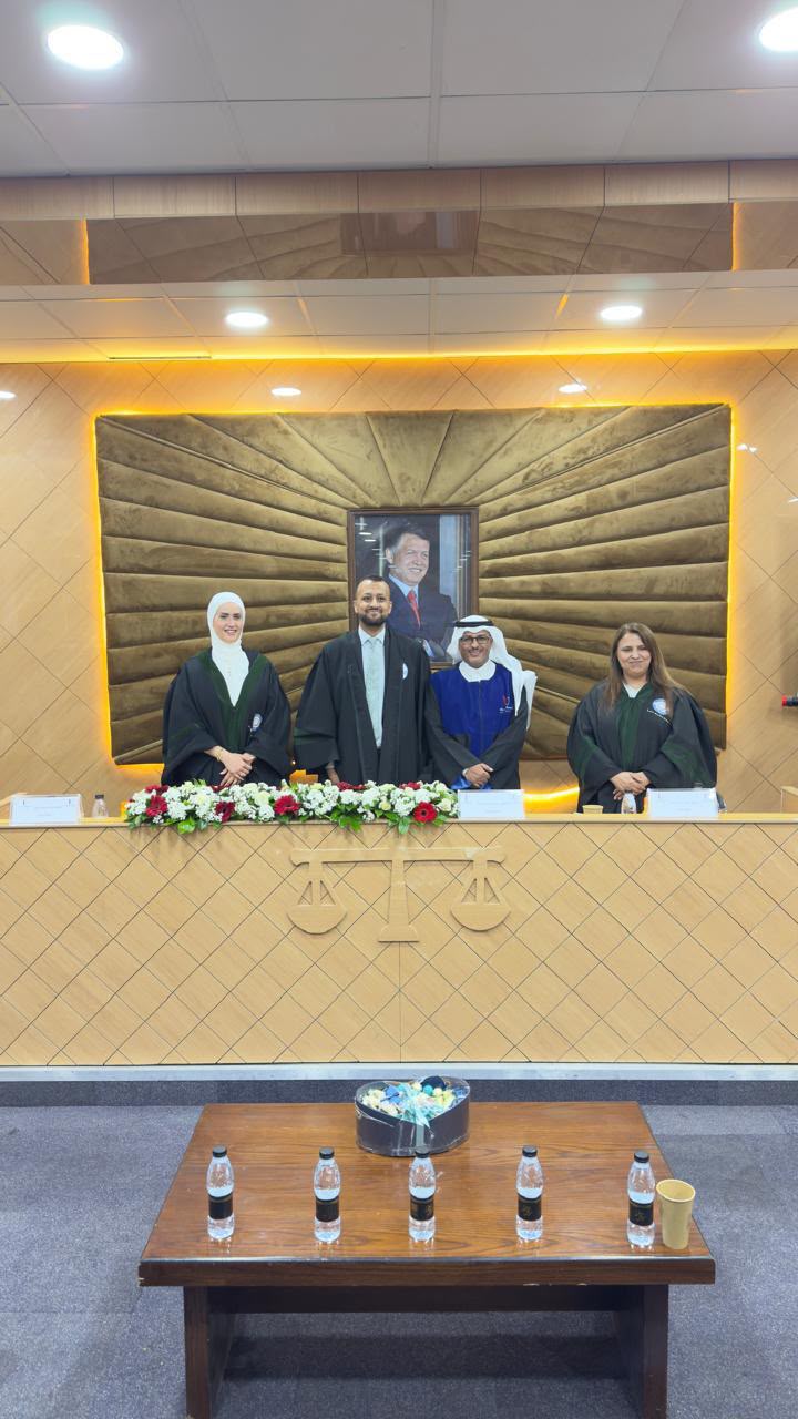 درجة الماجستير للباحث عقاب العنزي 