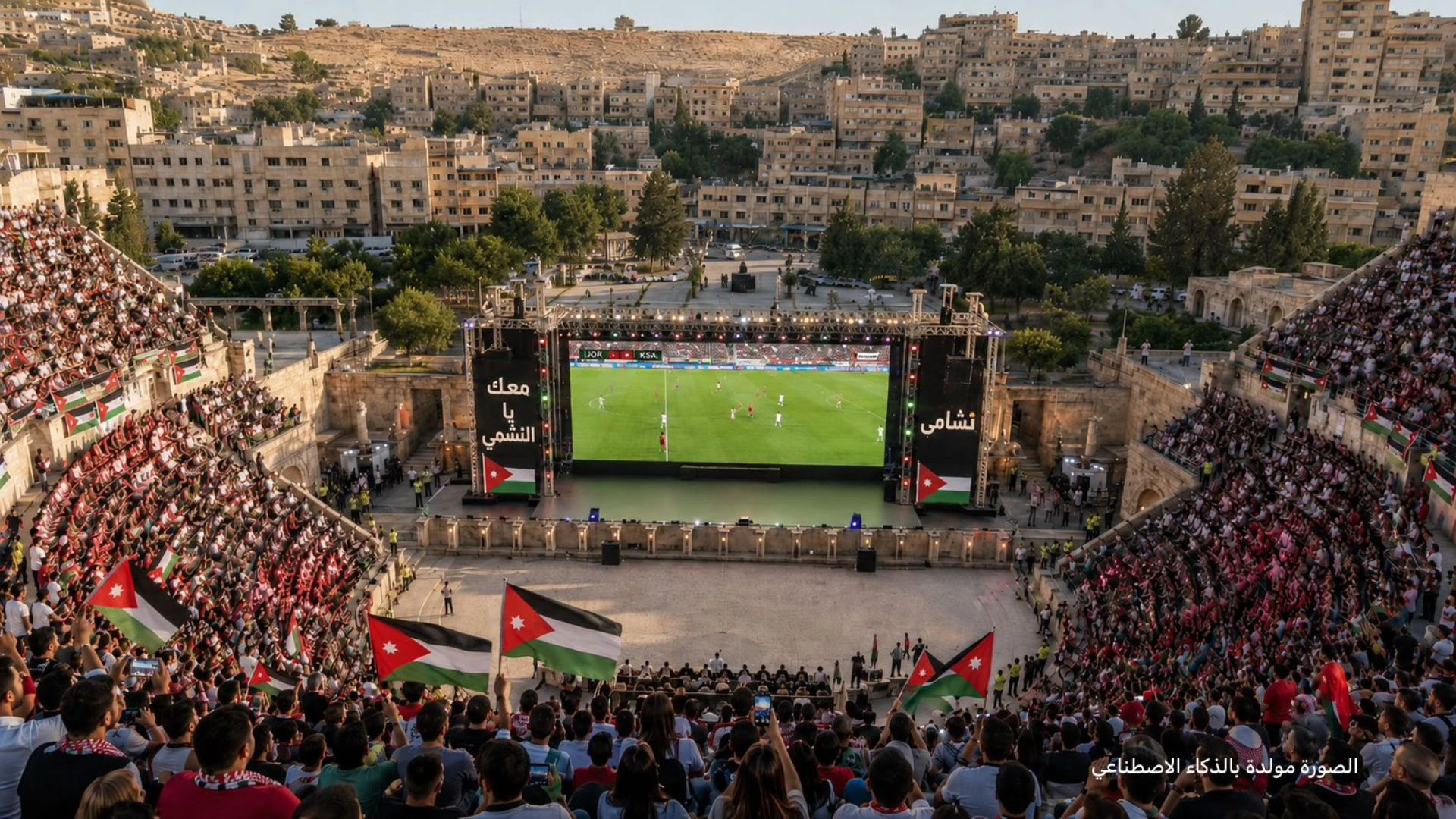 الشارع الاردني يتأهب لدعم النشامى في اول ظهور تاريخي بكاس العالم