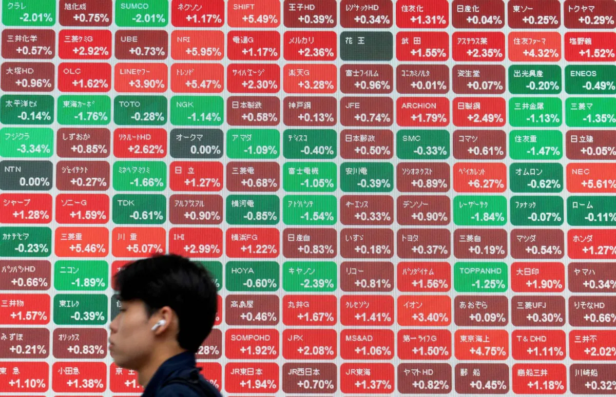 هبوط مؤشر نيكي الياباني وتراجع اسهم التكنولوجيا وسط مخاوف المستثمرين