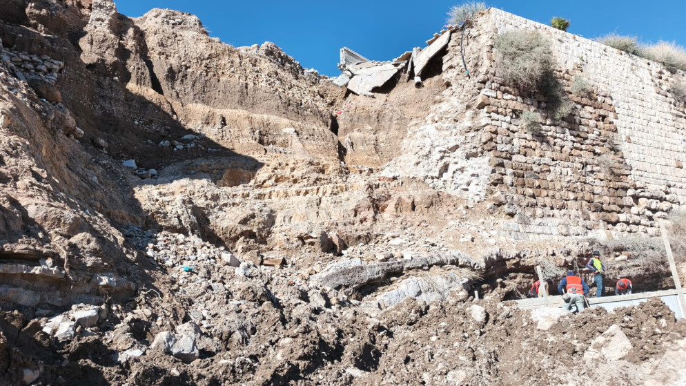 بدء اعمال ترميم سور الكرك الاثري مطلع ايلول