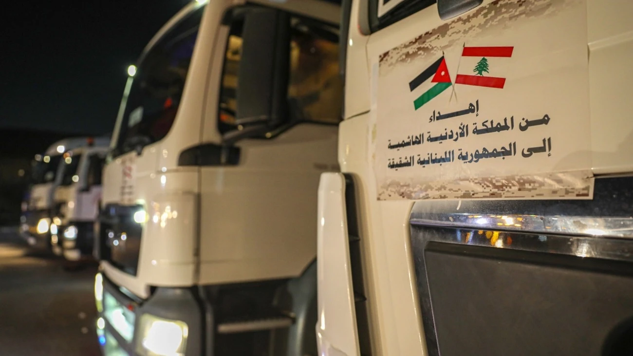 الاردن يرسل قافلة مساعدات اغاثية جديدة الى لبنان