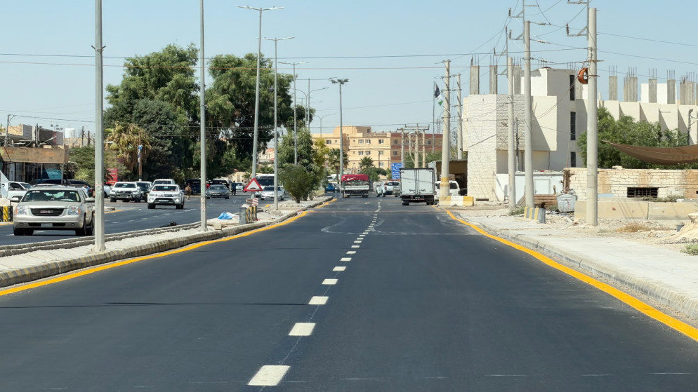 وزارة الاشغال تنجز اعمال تاهيل الطريق التنموي في معان