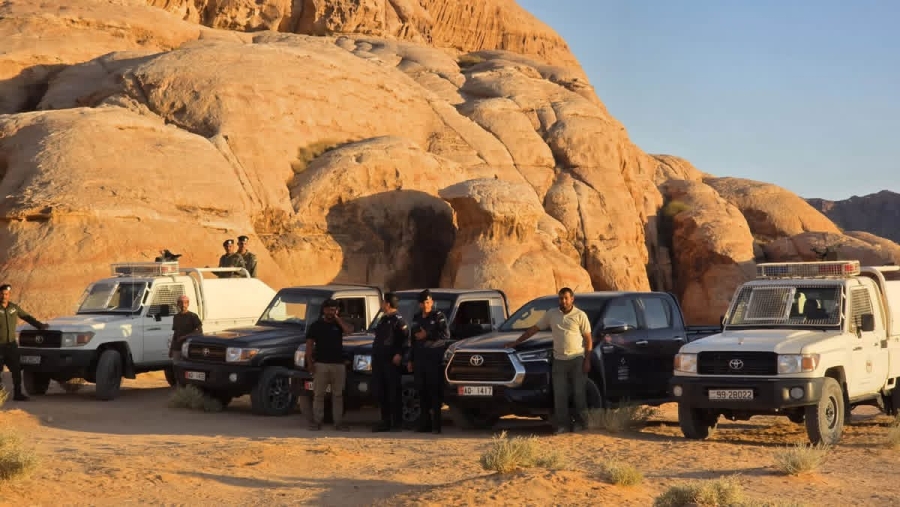 استمرار الدوريات الميدانية المشتركة لتعزيز حماية التنوع الحيوي في محمية وادي رم