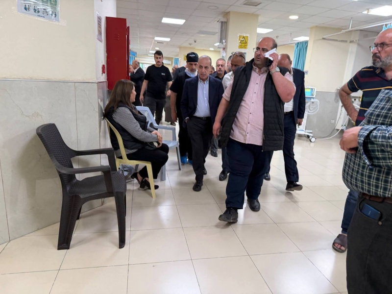 نائب رئيس الوزراء يتفقد مصابي حادثة حمود/الكرك 